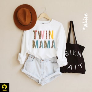 Twin Mom Sweatshirt Twin Mom Gift Mom Shirt Mom Gift Twin Mama Shirt Twin Mama Gift Mom Of Twins Gift For Twin Mom Blessed With Twins
