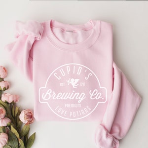 Cupid&#39;s Brewing Co Sweater,Premium Love Potions, Cupid Sweatshirts,Valentine&#39;s Day Shirt, Brewing Co Sweatshirt, Valentine Sweatshirt,Love