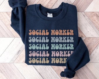 Schulsozialarbeiter Sweatshirt, Sozialarbeiter Sweats, SchulSozialarbeiter Geschenke, Sozialarbeiter Pullover, Wildblumen Shirt Geschenk