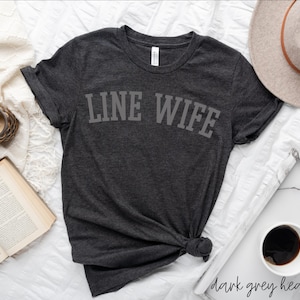 Wifey tshirt line wife shirt linewife love my lineman lineman wife linewife tshirt linewife life wife life shirt Gift for wife Retro Print