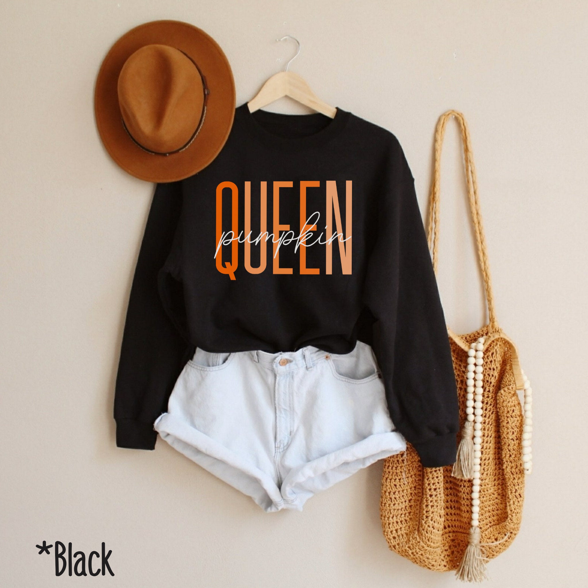 Pumpkin Queen Sweatshirt Halloween 