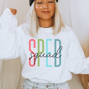 SPED Squad Sweatshirt, Special Education Shirt, Special Ed Geschenk, SPED Lehrer Geschenk, Sped Teacher Shirt SPED Squad Lehrer Geschenke Maestra tee