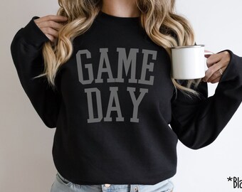 Game Day Sweatshirt - Football Sunday Sweater - Sports Sweatshirt - Baseball, Basketball, Softball - Unisex Crewneck Sweatshirt