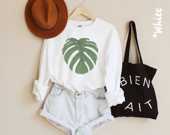 Monstera Sweatshirt, Plant Lady Sweatshirt, Plant Mom Shirt, Plant Shirt, Plant Gift, Plant Lover Gift, Plant Lady, Crazy Plant Lady