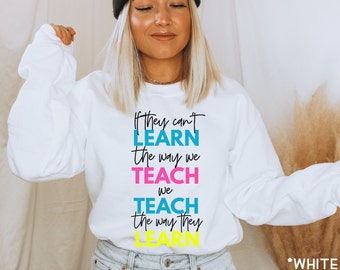 Sudadera para maestros / Maestra / Suéter boho para maestros / Suéter de otoño / Regalo para maestros / Lindo jersey de enseñanza / Camisa de enseñanza