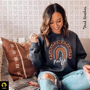 Nurse Sweatshirt, Nursing Student Sweatshirt, Nurse Sweatshirt For Women, Leopard Nurse Sweatshirt, Nurse Sweatshirt, Nurse Gift Cheetah