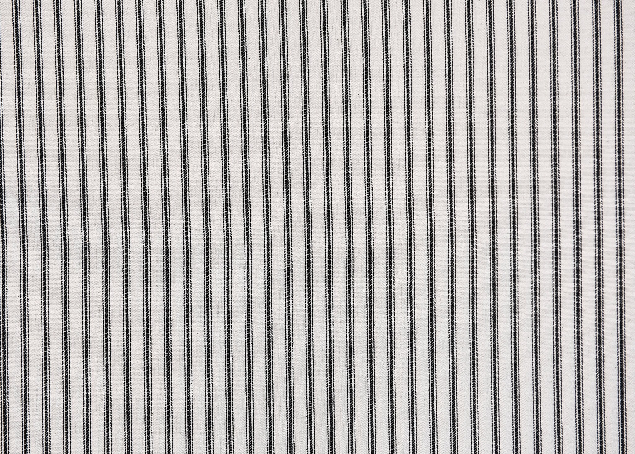 Black and White Striped Herringbone Ticking Fabric by the Etsy