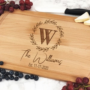 Personalized Cutting Board, Housewarming gift, Custom Cutting Board Engraved, Customized Cutting Board, Mothers Day Gift, Wedding Gift
