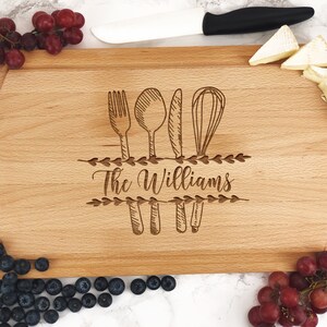 Custom Cutting Board Engraved Chopping Board Personalized Cutting Board, Housewarming gift, Customized, Mothers Day Gift, Wedding Gift