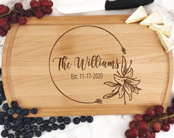 Custom Cutting Board Engraved, Personalized Cutting Board, Housewarming gift, Customized Cutting Board, Mothers Day Gift, Wedding Gift