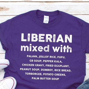 LIBERIAN MIXED WITH Kids T-shirt | Food Lover Toddler Tee | Liberia Gift Idea | Unisex Youth Shirt