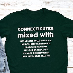 CONNECTICUTER MIXED WITH Kids T-shirt | Food Lover Toddler Tee | Connecticut Gift Idea | Unisex Youth Shirt