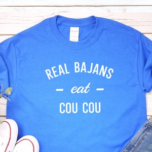 BAJAN COU COU T-shirt | Barbados Food Tee | Cultural Gift Idea | Unisex Shirt