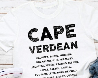Cape Verdean Food Lover T-shirt | Unisex Cotton Tee