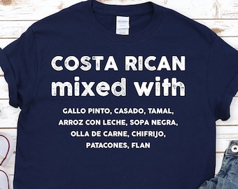 Costa Rican Food T-shirt | Unisex Travel Tee