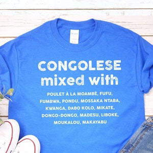 CONGOLEES GEMENGD MET T-shirt | T-shirt voor foodlover | Cadeau-idee Congo | Uniseks shirt