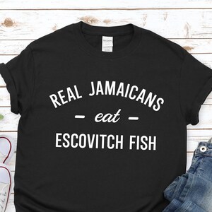 JAMAICAN ESCOVITCH FISH T-shirt | Jamaica Food Tee | Cultural Gift Idea | Unisex Shirt