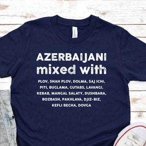 AZERBAIJANI MIXED WITH Kids T-shirt | Food Lover Toddler Tee | Azerbaijan Gift Idea | Unisex Youth Shirt