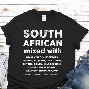 SOUTH AFRICA MIXED T-shrit - Food lover Tee - Africa Gift Idea - Buy Now
