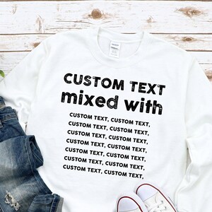 CUSTOMISED MIXED Sweatshirt | Custom Gift Idea | Culture Food Dishes | Unisex Heavy Blend Crewneck Jumper | Adult Loose Fit Sweater