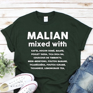 マリとミックスしたTシャツ | グルメ好きのTシャツ | マリのギフトアイデア | ユニセックスシャツ