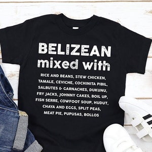 BELIZEAN MIXED WITH Kids T-shirt | Food Lover Toddler Tee | Belize Gift Idea | Unisex Youth Shirt