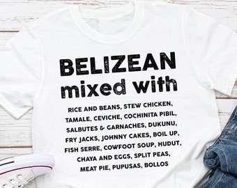Belizean Food Lover T-Shirt | Unisex Cotton Tee
