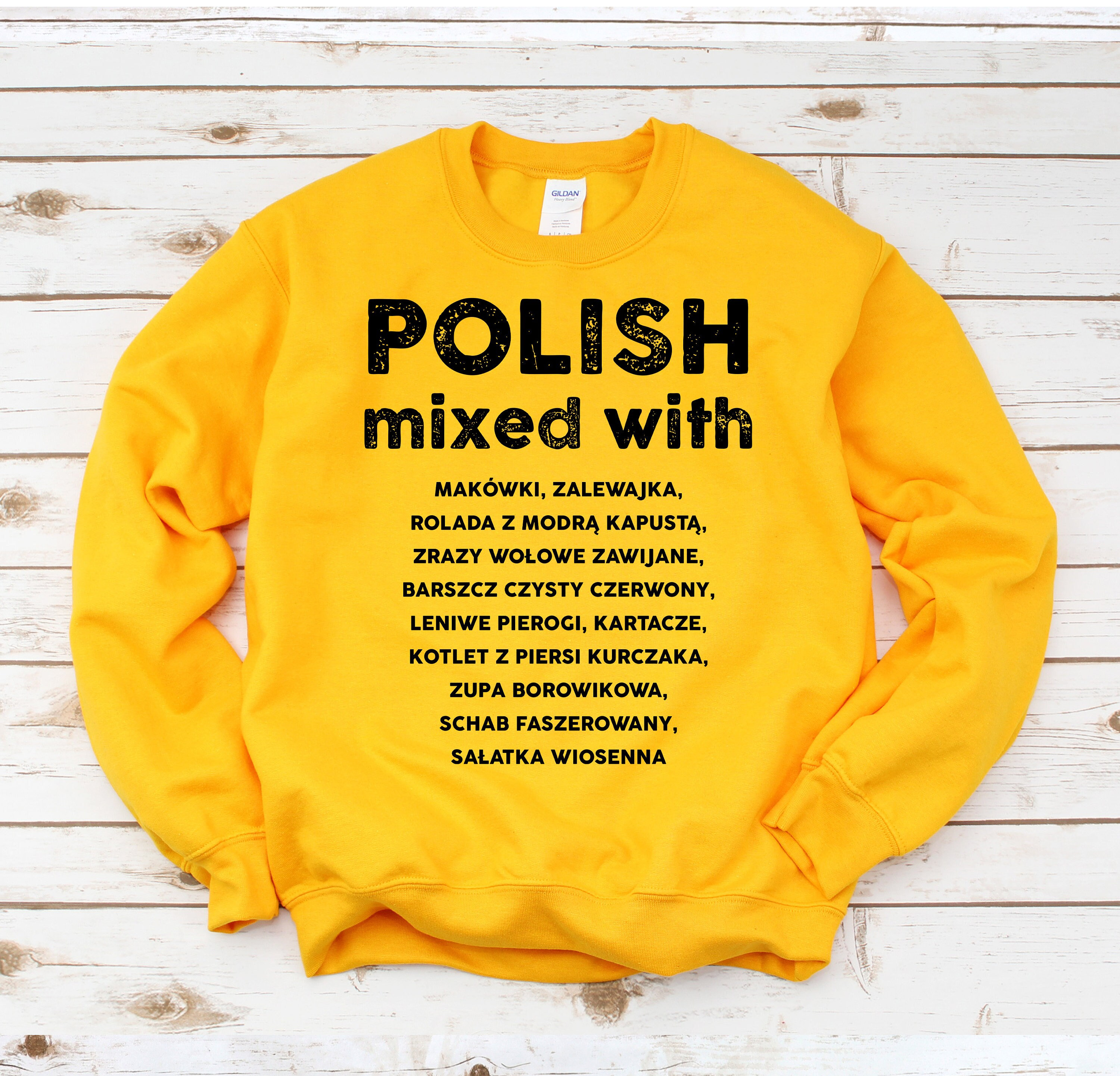 POLISH MIXED Sweatshirt Poland Gift Idea Culture Food Etsy
