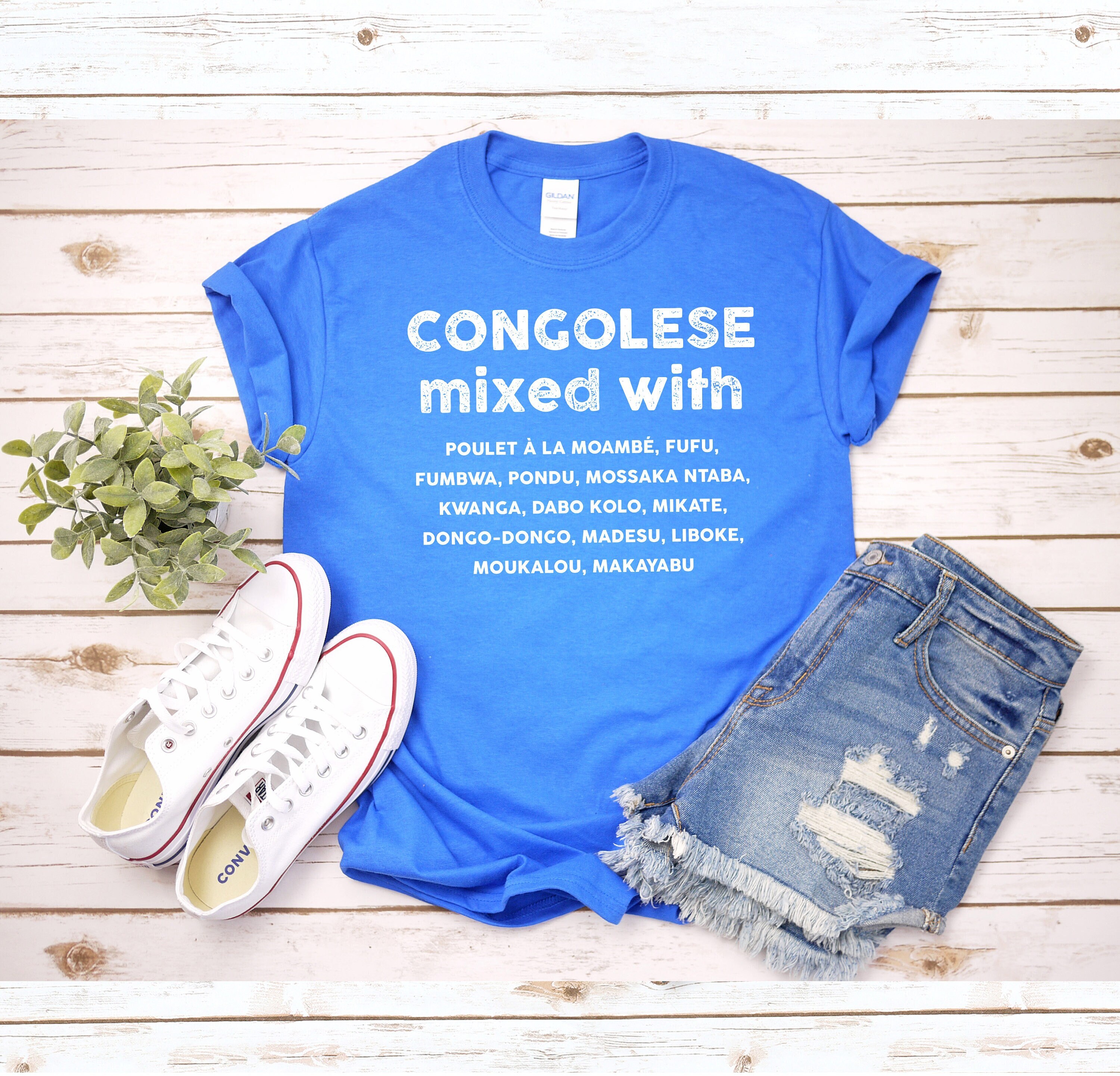 CONGOLESE MIXED WITH T-shrit Food Lover Tee Congo Gift - Etsy