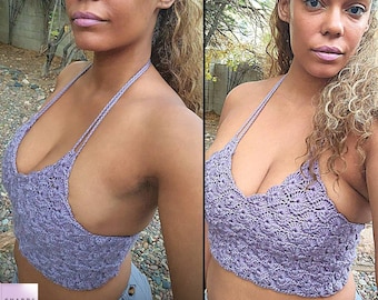 Crochet Whimsical Dreams Bralette Pattern, Diamond Stitch Bodice (PDF Pattern)