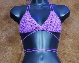 Crochet Valencia Bikini Top Pattern, Shell Stitch Bra (PDF Pattern)