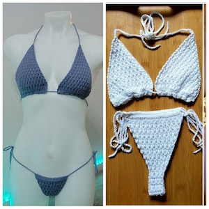 Crochet Bikini Pattern, Crochet Bikini Set Pattern, Crochet Swimsuit Pattern, Crochet Lingerie Pattern, Crochet Alpine Stitch Bikini
