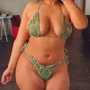 Crochet Bikini Pattern, Crochet Lingerie Pattern, Crochet Pineapple Stitch Bikini Pattern, Crochet Bikini Set Pattern