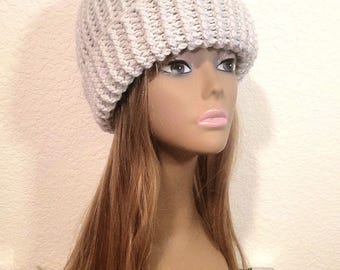 Crochet Ribbed Beanie Pattern, Post Stitch Hat (PDF Pattern)