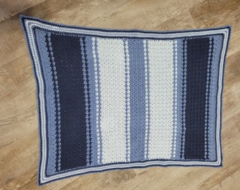 Crochet Boy Baby Blanket Pattern, Crochet Blanket Pattern