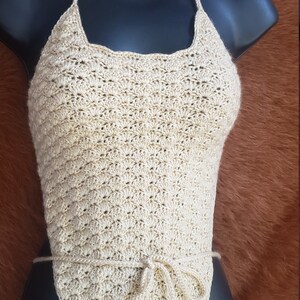 Patrón de bikini Valencia de una pieza a crochet (patrón en PDF) imagen 5