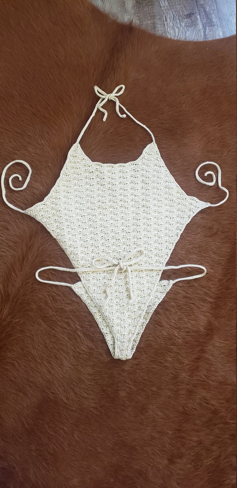 Patrón de bikini Valencia de una pieza a crochet (patrón en PDF) imagen 4