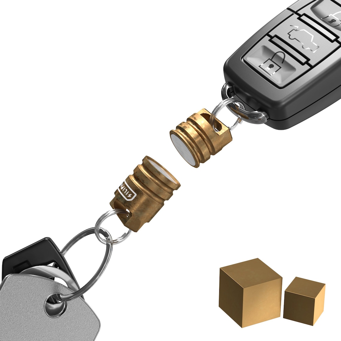 Keychain Connector Brass EDC Mag Beads Secure Key Etsy