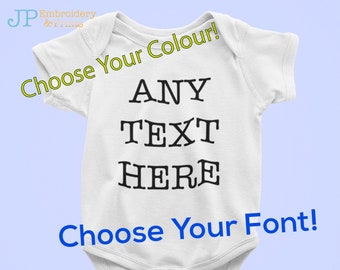 Personalised Baby Grow Combinaison Grossesse bébé annonce Cadeaux Vêtements Bébé