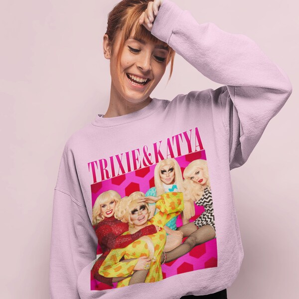 trixie mattel and katya zamolodchikova sweatshirt, rupaul's drag race sweater, trixie and katya sweater