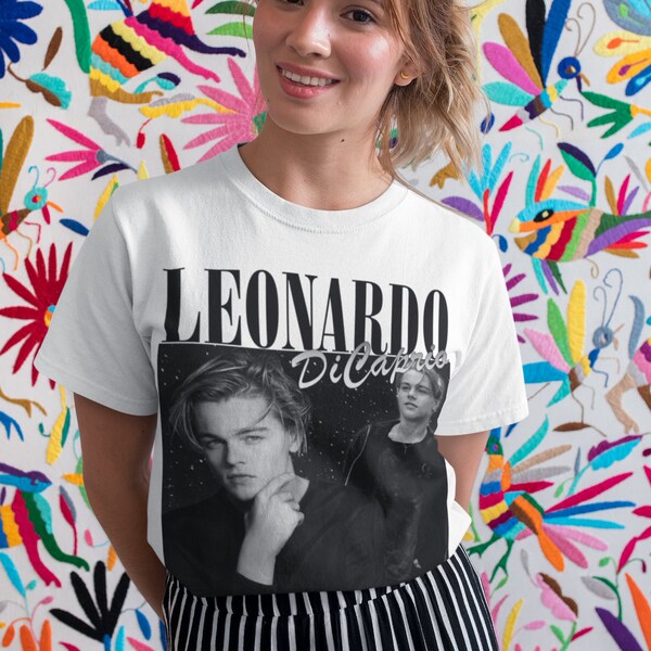 leonardo dicaprio t-shirt, leonardo dicaprio tee, leonardo dicaprio young t-shirt