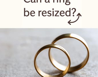 Ring Resizing Service – Size Adjustment for Your Order | Standard or Express Shipping Options