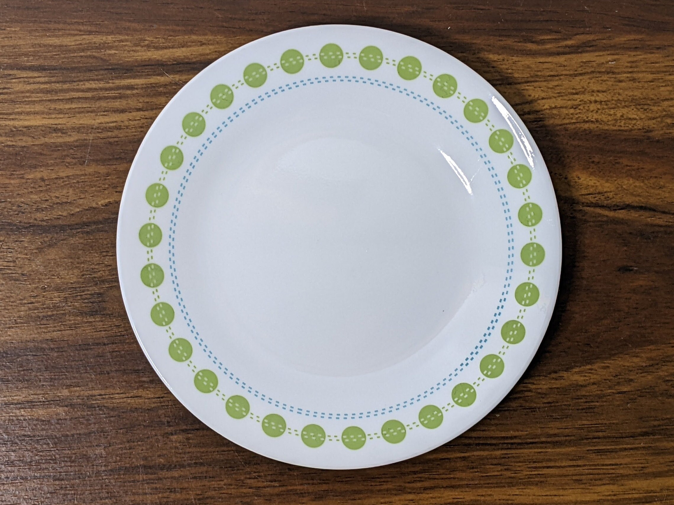 Single Corelle South Beach Green Dot Small Bread Plate Replacement
