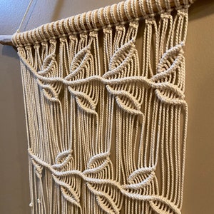 Macramé wall hanging | Natural Cotton and driftwood | Wall Home Decoration | Macram Tapestry Weave Woven Wall Hanging | Fiber Wall art