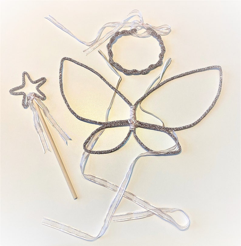 Fairy wings wand and headband kit Fairy Princess costume
