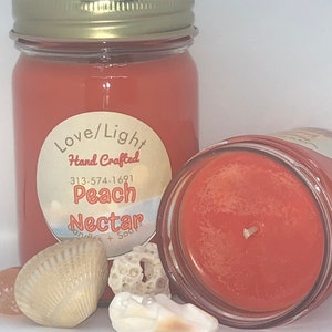 Peach Nectar Handcrafted Candle