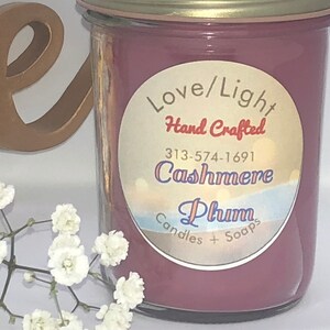 Cashmere Plum Soy Candle