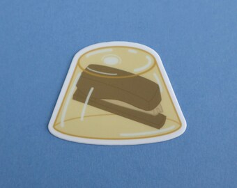 Stapler in Jello Sticker - The Office Inspired Matte Sticker, Laptop Sticker, Computer Sticker, Weatherproof Sticker, Notebook Sticker