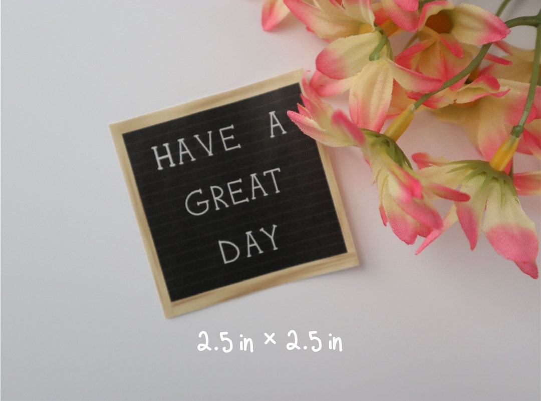 Ecofriendly Letter Board Sticker Laptop Sticker, Phone Sticker