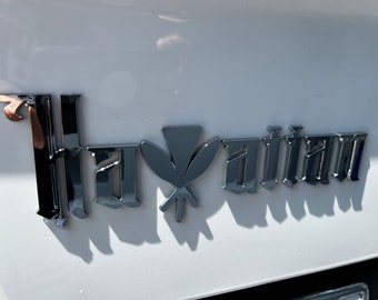 Hawaiian 3D Car Emblem Decal